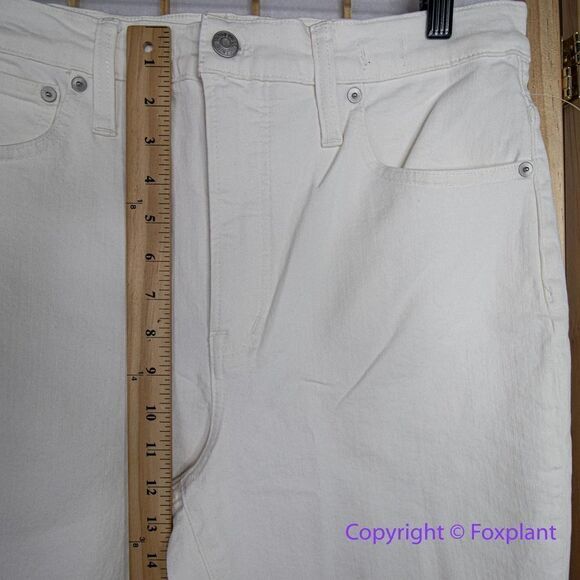 NEW Madewell The High-Rise Perfect Vintage Jean in Tile White, 30 - Picture 6 of 16